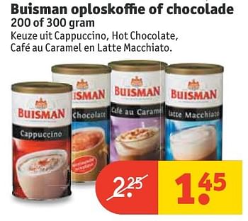 Aanbiedingen Buisman oploskoffie of chocolade - Buisman - Geldig van 20/11/2016 tot 27/11/2016 bij Kruidvat