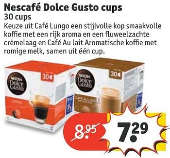 Aanbiedingen Nescafé dolce gusto cups - Nescafe - Geldig van 20/11/2016 tot 27/11/2016 bij Kruidvat