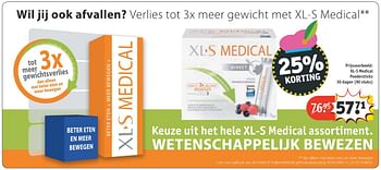 Aanbiedingen Xl-s medical poedersticks - XL-S Medical - Geldig van 20/11/2016 tot 27/11/2016 bij Kruidvat