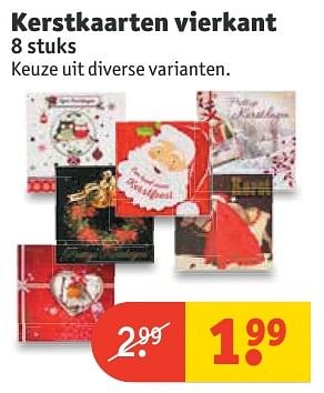 Aanbiedingen Kerstkaarten vierkant - Huismerk - Kruidvat - Geldig van 20/11/2016 tot 27/11/2016 bij Kruidvat