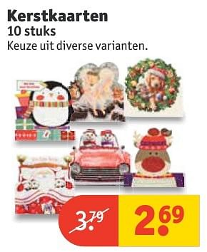 Aanbiedingen Kerstkaarten - Huismerk - Kruidvat - Geldig van 20/11/2016 tot 27/11/2016 bij Kruidvat