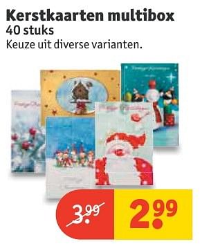 Aanbiedingen Kerstkaarten multibox - Huismerk - Kruidvat - Geldig van 20/11/2016 tot 27/11/2016 bij Kruidvat