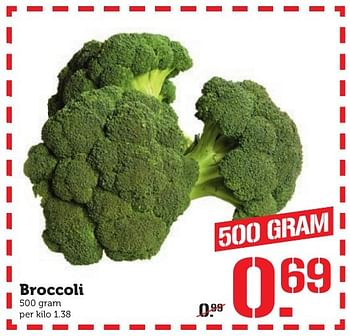 Aanbiedingen Broccoli - Huismerk - Coop - Geldig van 21/11/2016 tot 27/11/2016 bij Coop