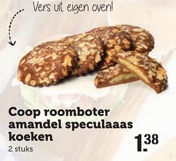 Aanbiedingen Coop roomboter amandel speculaaas koeken - Huismerk - Coop - Geldig van 21/11/2016 tot 27/11/2016 bij Coop