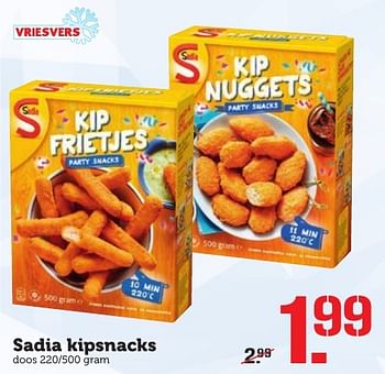 Aanbiedingen Sadia kipsnacks - Sadia - Geldig van 21/11/2016 tot 27/11/2016 bij Coop