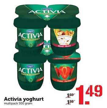 Aanbiedingen Activia yoghurt - Activia - Geldig van 21/11/2016 tot 27/11/2016 bij Coop