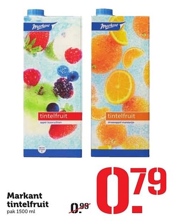Aanbiedingen Markant tintelfruit - Markant - Geldig van 21/11/2016 tot 27/11/2016 bij Coop