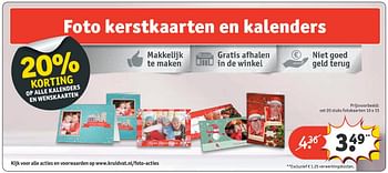 Aanbiedingen Set 20 stuks fotokaarten - Huismerk - Kruidvat - Geldig van 20/11/2016 tot 27/11/2016 bij Kruidvat