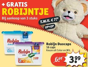 Aanbiedingen Robijn duocaps - Robijn - Geldig van 20/11/2016 tot 27/11/2016 bij Kruidvat