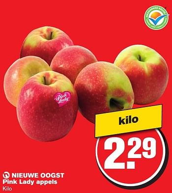 Aanbiedingen Nieuwe oogst pink lady appels - Huismerk - Hoogvliet - Geldig van 23/11/2016 tot 29/11/2016 bij Hoogvliet