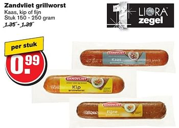 Aanbiedingen Zandvliet grillworst - Zandvliet - Geldig van 23/11/2016 tot 29/11/2016 bij Hoogvliet