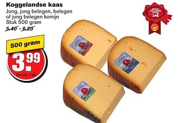 Aanbiedingen Koggelandse kaas - Huismerk - Hoogvliet - Geldig van 23/11/2016 tot 29/11/2016 bij Hoogvliet