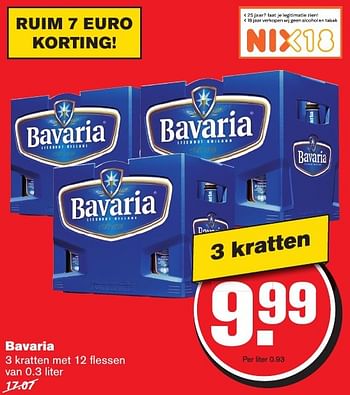 Aanbiedingen Bavaria - Bavaria - Geldig van 23/11/2016 tot 29/11/2016 bij Hoogvliet