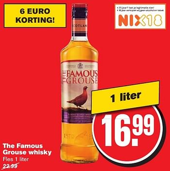 Aanbiedingen The famous grouse whisky - The Famous Grouse - Geldig van 23/11/2016 tot 29/11/2016 bij Hoogvliet