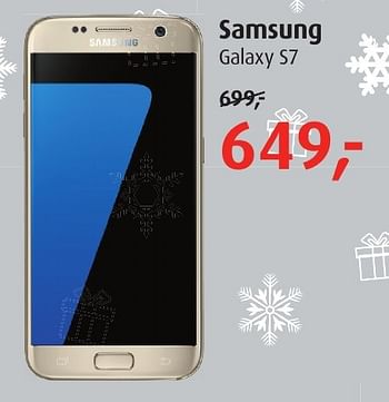 Aanbiedingen Samsung galaxy s7 - Samsung - Geldig van 11/11/2016 tot 04/12/2016 bij Belcompany