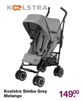 Aanbiedingen Koelstra simba grey melange - Koelstra - Geldig van 11/11/2016 tot 04/12/2016 bij Baby & Tiener Megastore