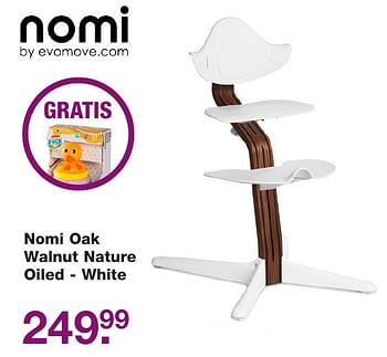 Aanbiedingen Nomi oak walnut nature oiled - white - Nomi - Geldig van 11/11/2016 tot 04/12/2016 bij Baby & Tiener Megastore
