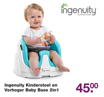 Aanbiedingen Ingenuity kinderstoel en verhoger baby base 2in1 - Ingenuity - Geldig van 11/11/2016 tot 04/12/2016 bij Baby & Tiener Megastore