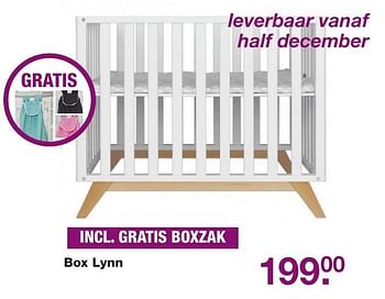 Aanbiedingen Box lynn - Huismerk - Baby &amp; Tiener Megastore - Geldig van 11/11/2016 tot 04/12/2016 bij Baby & Tiener Megastore