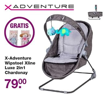 Aanbiedingen X-adventure wipstoel xline luxe 2in1 chardonay - Xadventure - Geldig van 11/11/2016 tot 04/12/2016 bij Baby & Tiener Megastore