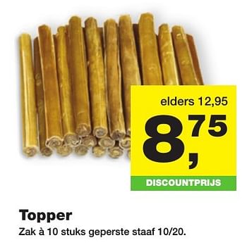Aanbiedingen Geperste staaf - Topper - Geldig van 20/11/2016 tot 04/12/2016 bij Jumper