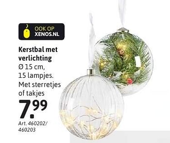 Aanbiedingen Kerstbal met verlichting - Huismerk - Xenos - Geldig van 21/11/2016 tot 04/12/2016 bij Xenos