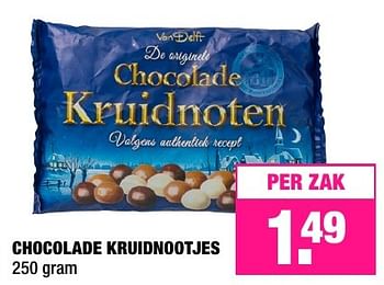 Aanbiedingen Chocolade kruidnootjes - Van Delft - Geldig van 21/11/2016 tot 04/12/2016 bij Big Bazar