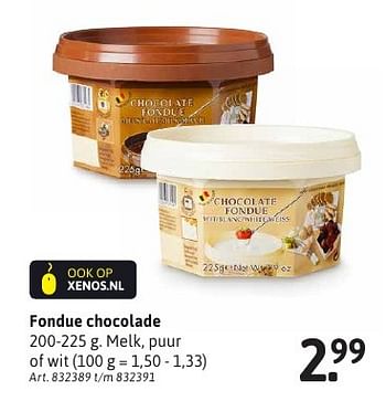 Aanbiedingen Fondue chocolade - Huismerk - Xenos - Geldig van 21/11/2016 tot 04/12/2016 bij Xenos