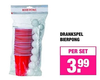 Aanbiedingen Drankspel bierpong - Huismerk - Big Bazar - Geldig van 21/11/2016 tot 04/12/2016 bij Big Bazar