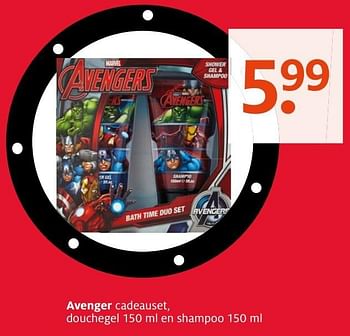 Aanbiedingen Avenger cadeauset - Avengers - Geldig van 21/11/2016 tot 04/12/2016 bij Etos