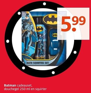 Aanbiedingen Batman cadeauset - Batman - Geldig van 21/11/2016 tot 04/12/2016 bij Etos