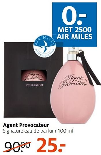Aanbiedingen Agent provocateur signature eau de parfum 100 ml - Agent Provocateur - Geldig van 21/11/2016 tot 04/12/2016 bij Etos