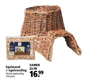 Aanbiedingen Egelmand + egelvoeding - Huismerk - Welkoop - Geldig van 21/11/2016 tot 04/12/2016 bij Welkoop