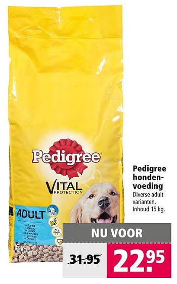 Aanbiedingen Pedigree hondenvoeding - Pedigree - Geldig van 21/11/2016 tot 04/12/2016 bij Welkoop