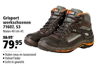 Aanbiedingen Grisport werkschoenen 71607, s3 - Grisport - Geldig van 21/11/2016 tot 04/12/2016 bij Welkoop