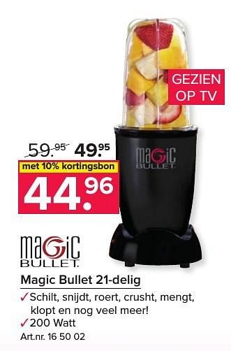 Scheiding genoeg licht Magic Bullet Magic bullet 21-delig - Promotie bij Kijkshop