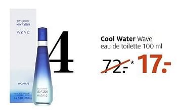 Aanbiedingen Cool water wave eau de toilette 100 ml - Huismerk - Etos - Geldig van 28/11/2016 tot 04/12/2016 bij Etos