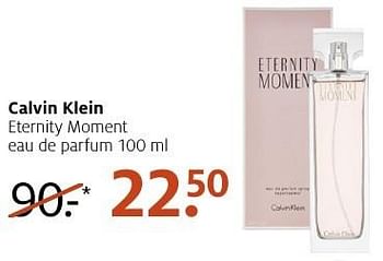 Aanbiedingen Calvin klein eternity moment eau de parfum 100 ml - Calvin Klein - Geldig van 28/11/2016 tot 04/12/2016 bij Etos