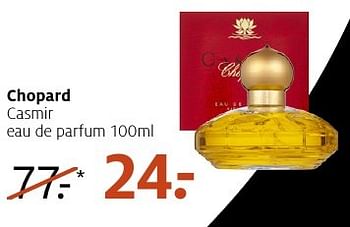 Aanbiedingen Chopard casmir eau de parfum 100ml - Chopard - Geldig van 28/11/2016 tot 04/12/2016 bij Etos