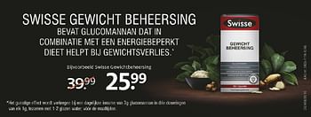 Aanbiedingen Swisse gewichtbeheersing - Swisse  - Geldig van 28/11/2016 tot 04/12/2016 bij Etos