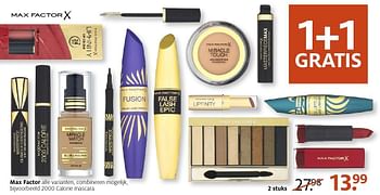 Aanbiedingen Max factor 2000 calorie mascara - Max Factor - Geldig van 28/11/2016 tot 04/12/2016 bij Etos