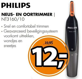 Aanbiedingen Philips neus- en oortrimmer nt3160-10 - Philips - Geldig van 28/11/2016 tot 04/12/2016 bij Expert