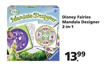 Aanbiedingen Disney fairies mandala designer 2-in-1 - Ravensburger - Geldig van 22/10/2016 tot 06/12/2016 bij Intertoys