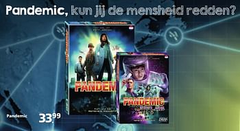 Aanbiedingen Pandemic - Z-man Games - Geldig van 22/10/2016 tot 06/12/2016 bij Intertoys