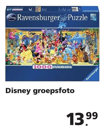 Aanbiedingen Disney groepsfoto ravensburger puzzle - Ravensburger - Geldig van 22/10/2016 tot 06/12/2016 bij Intertoys
