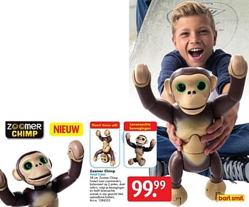 Aanbiedingen Zoomer chimp - Zoomer - Geldig van 19/11/2016 tot 04/12/2016 bij Bart Smit