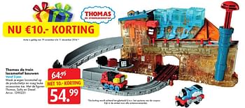 Aanbiedingen Thomas de trein locomotief bouwen - Thomas &amp; Friends - Geldig van 19/11/2016 tot 04/12/2016 bij Bart Smit