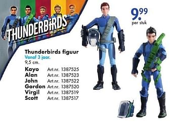 Aanbiedingen Thunderbirds figuur kayo - Thunderbirds - Geldig van 19/11/2016 tot 04/12/2016 bij Bart Smit