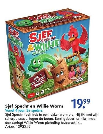 Aanbiedingen Sjef specht en willie worm - Identity Games - Geldig van 19/11/2016 tot 04/12/2016 bij Bart Smit