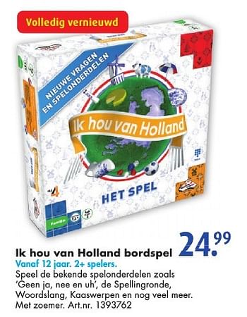 Aanbiedingen Ik hou van holland bordspel - Identity Games - Geldig van 19/11/2016 tot 04/12/2016 bij Bart Smit
